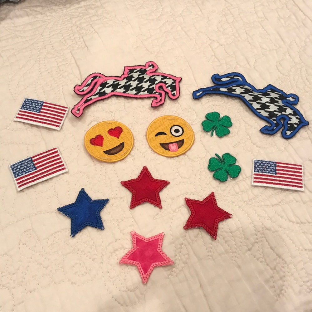Lot 13 patches assorted.   New